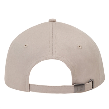 Beige Cap med Metallisk Logo