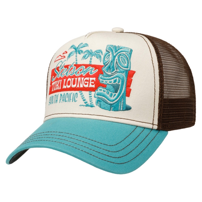 Brun / Blå Trucker Cap fra Stetson