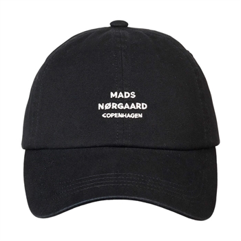 Lækker logo cap i sort fra Mads Nørgaard