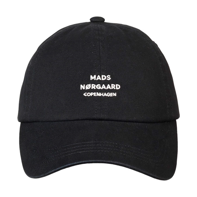 Lækker logo cap i sort fra Mads Nørgaard