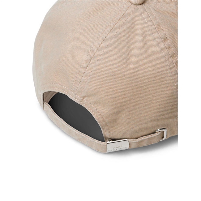 Lækker logo cap i beige fra Mads Nørgaard