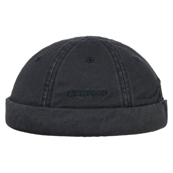 Docker i Bomuld fra Stetson i Navy