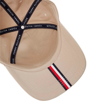 Flot logo cap i beige fra Tommy Hilfiger.