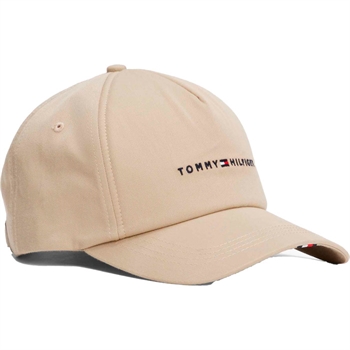 Flot logo cap i beige fra Tommy Hilfiger.