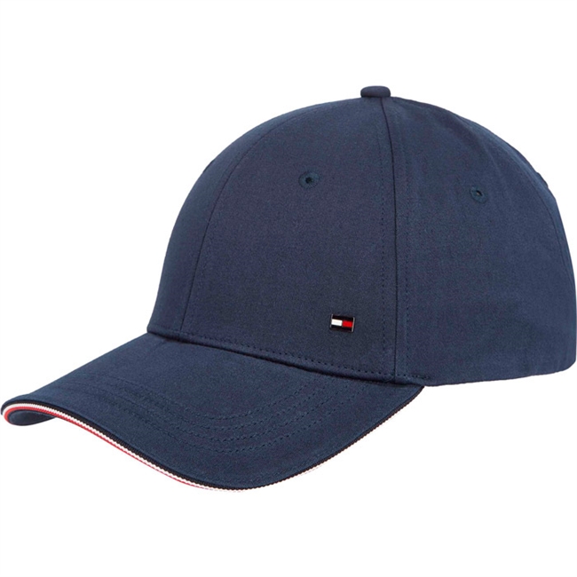 Flot og stilfuld blå cap med lille logo fra Tommy Hilfiger.