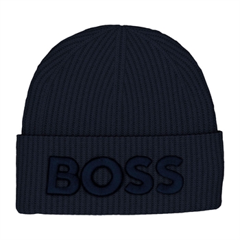 Lækker BOSS hue med logo i navy