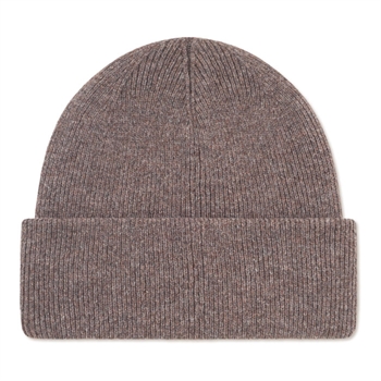 Pæn grå beanie fra Les Deux med broderet logo i fronten