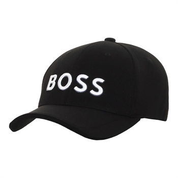Pæn basic cap i sort med logo fra BOSS