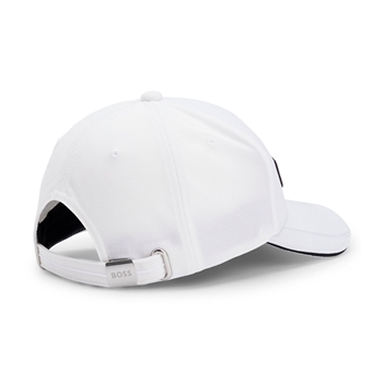 Pæn basic cap i hvid fra BOSS med logo