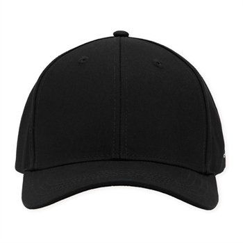 Stilren sort cap med broderet logo på siden fra Les Deux