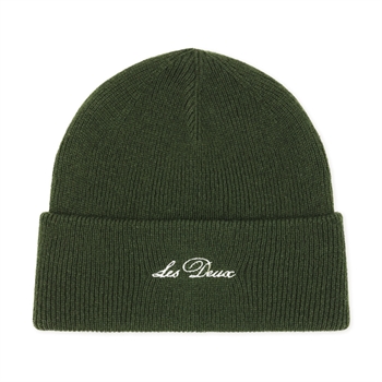 Les Deux Signature Beanie Mørkegrøn