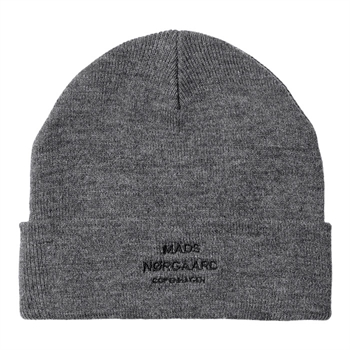 Mads Nørgaard Isak Ambas Logo Beanie Grå