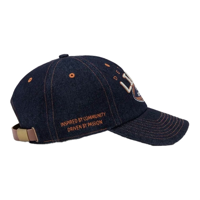 Les Deux X NFL EMB Denim Clean Up Detroit Lions Cap Mørkeblå