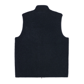 Les Deux Patch Teddy Vest m/ Lynlås Dark navy