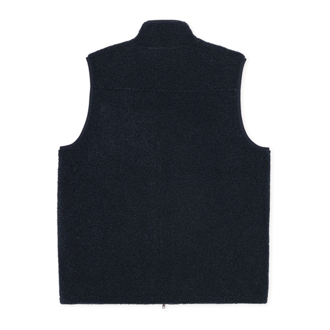 Les Deux Patch Teddy Vest m/ Lynlås Dark navy