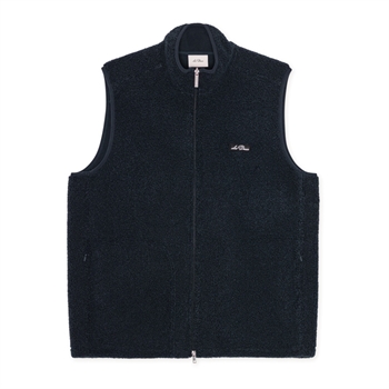 Les Deux Patch Teddy Vest m/ Lynlås Dark navy