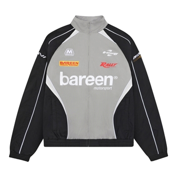 Moderne afslappet fit jakke i sort / grå fra Bareen