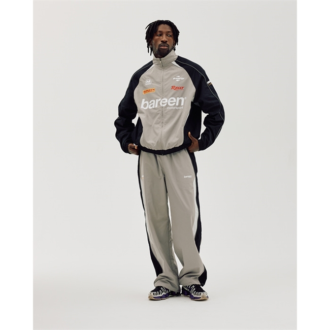 Stilrene track bukser i grå / sort fra Bareen