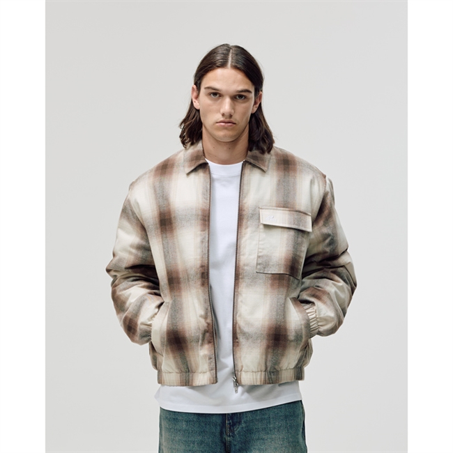 Bareen Flannel Brun Ternet Jakke