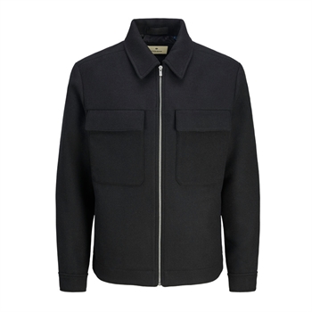 Lækker uld jakke i sort fra Jack & Jones