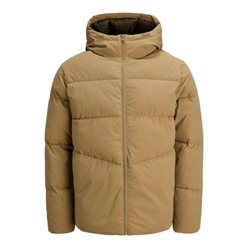 Lækker og behagelig puffer jakke i brun fra Jack & Jones