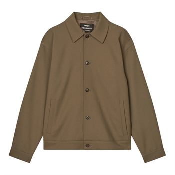 Mads Nørgaard Super Twill Travis Jakke Mørkegrøn
