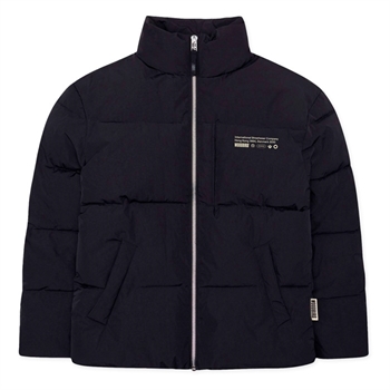 Moderne sort puffer jakke fra Woodbird