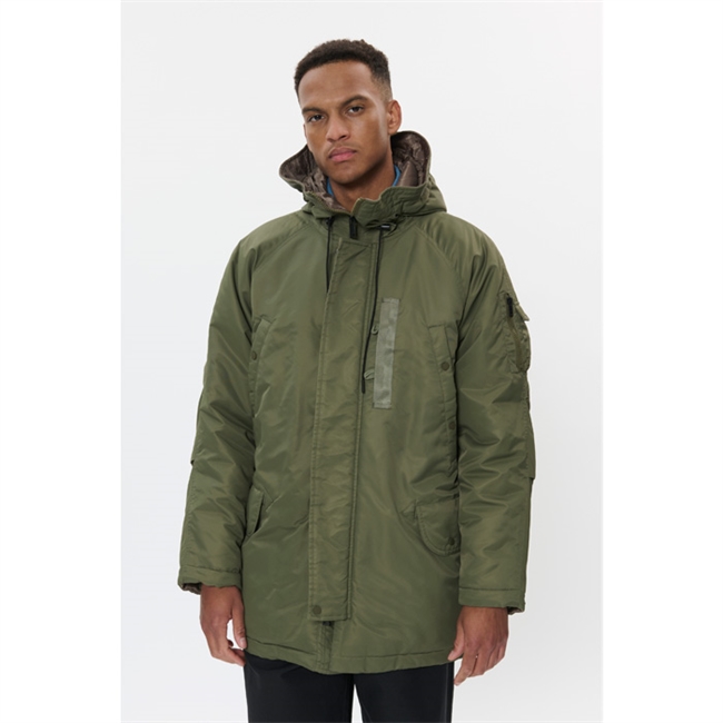 Moderne regular fit jakke i grøn fra Matinique