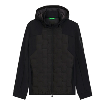 Lækker sort hybrid jakke fra BOSS