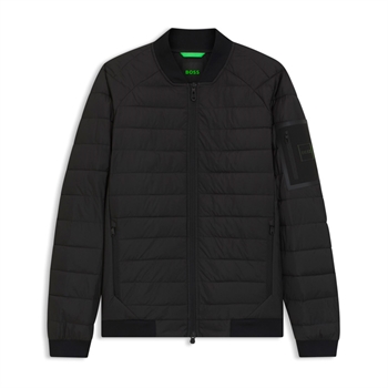 Stilren letvægts jakke i sort fra BOSS
