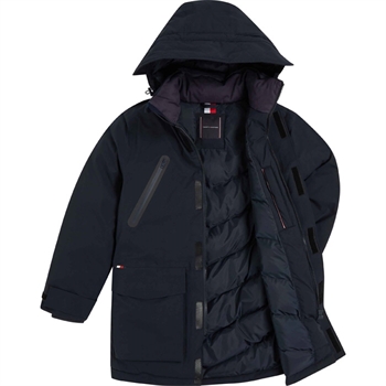 Halv Lang Parka Jakke Fra Tomme Hilfiger.