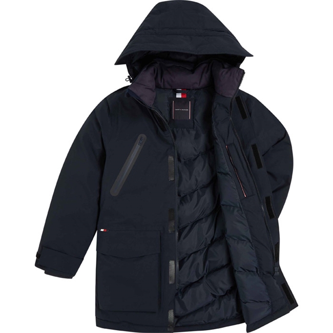 Halv Lang Parka Jakke Fra Tomme Hilfiger.