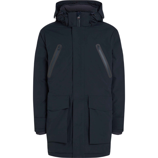 Halv Lang Parka Jakke Fra Tomme Hilfiger.