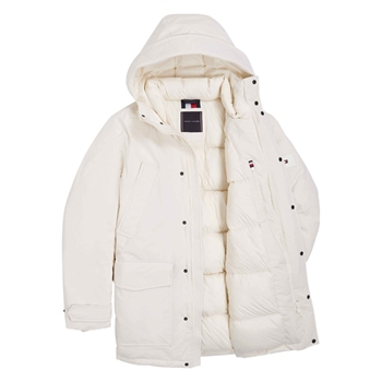 Stilren jakke fra Tommy Hilfiger i farven off white