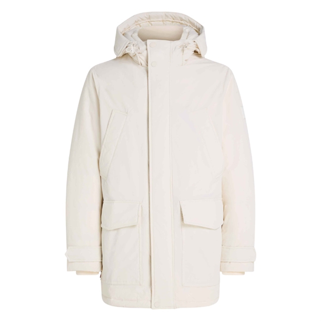 Stilren jakke fra Tommy Hilfiger i farven off white