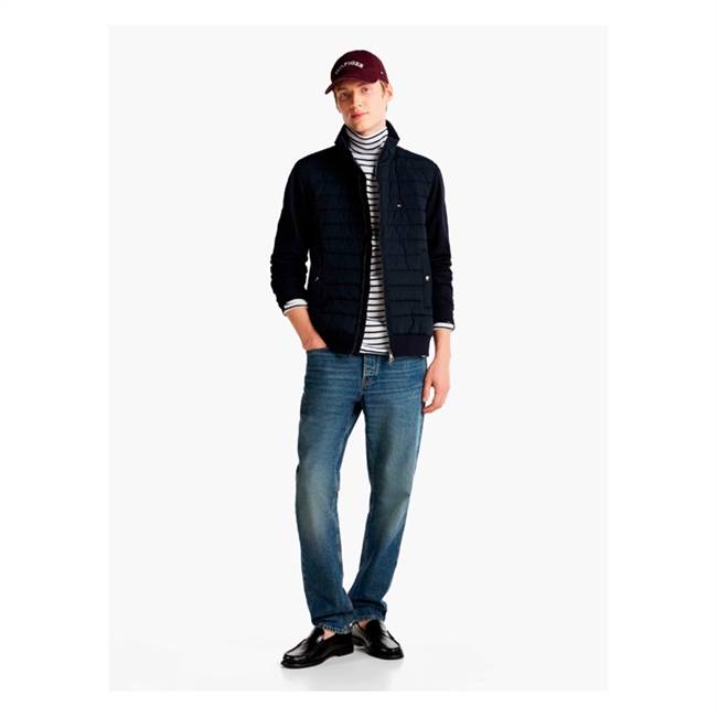 Moderne forårs jakke i navy fra Tommy Hilfiger