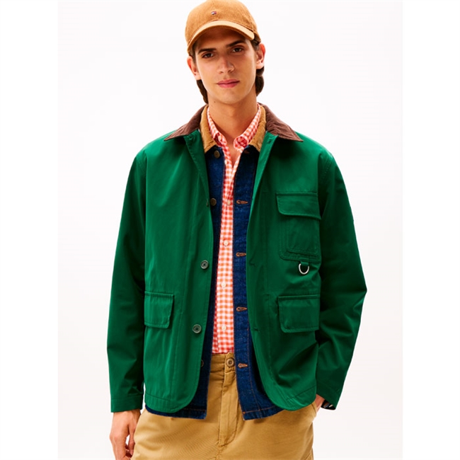 Moderne overgangsjakke i grøn fra Tommy Hilfiger