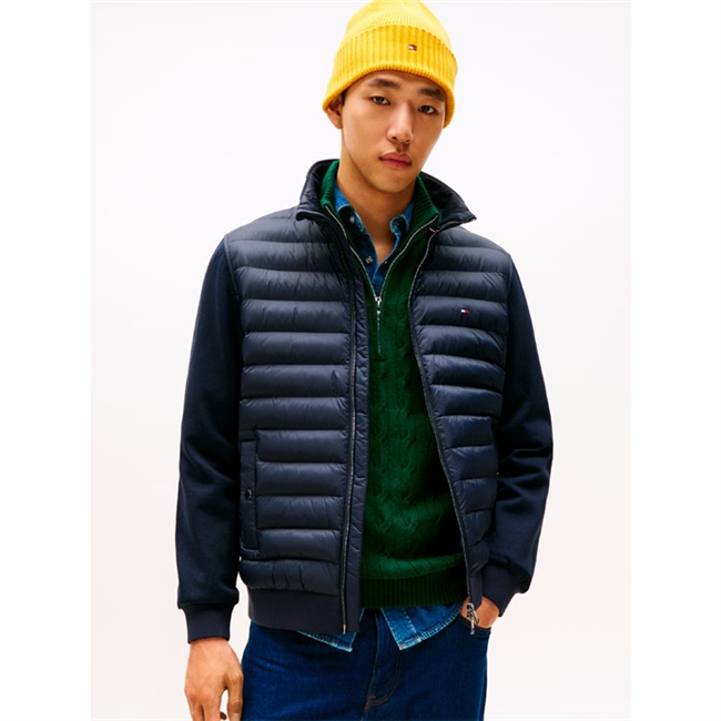 Cool overgangsjakke i navy fra Tommy Hilfiger med logo