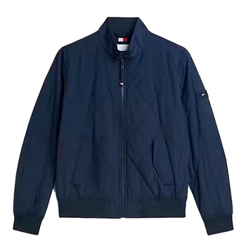 Tommy Hilfiger Packable Quilted Harrington Jakke Mørkeblå