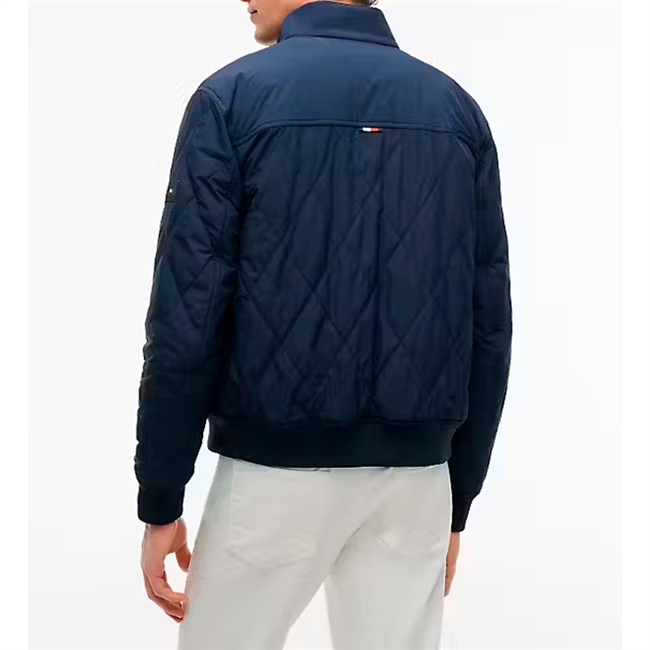 Tommy Hilfiger Packable Quilted Harrington Jakke Mørkeblå