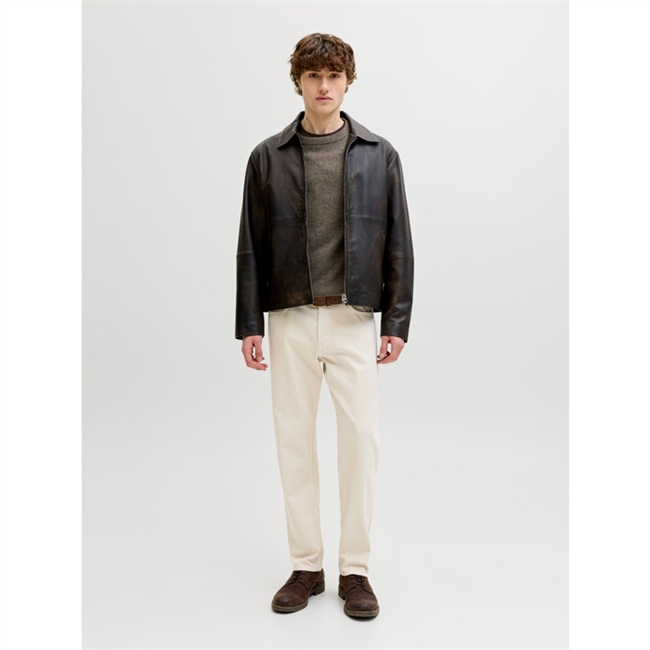 Moderne relaxed fit jeans i beige fra Jack & Jones 