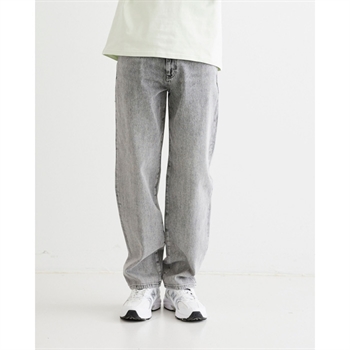 Moderne five pocket jeans i grå fra Woodbird