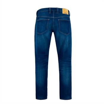 Lækre tynde sommer jeans med let vask i blå fra Alberto.