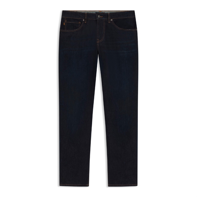 Klassiske mørkeblå jeans i regular fit fra BOSS