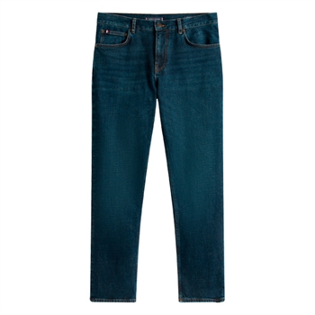 Stilrene straight fit jeans i mørkeblå fra Tommy Hilfiger