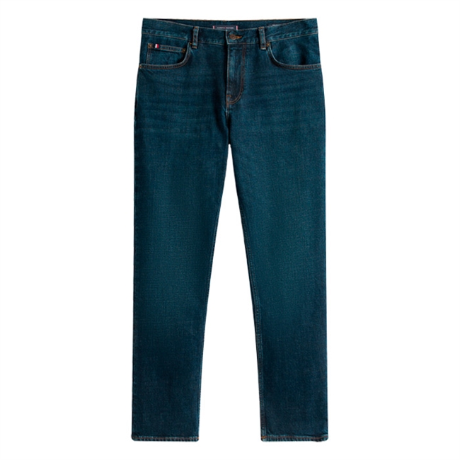 Stilrene straight fit jeans i mørkeblå fra Tommy Hilfiger