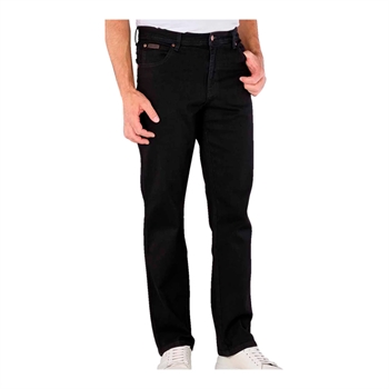 Moderne stilrene jeans i sort fra Wrangler