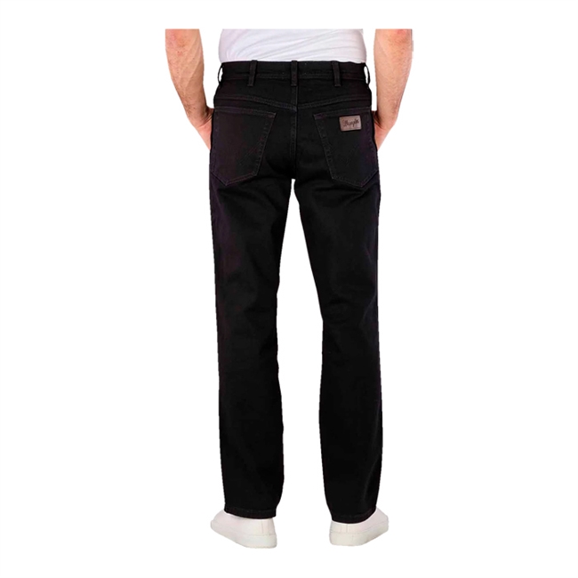 Moderne stilrene jeans i sort fra Wrangler