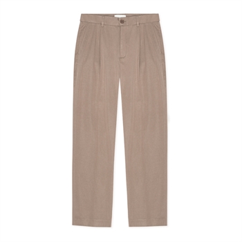 Moderne loose fit suit pants i brun fra Les Deux