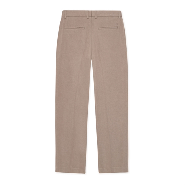 Moderne loose fit suit pants i brun fra Les Deux